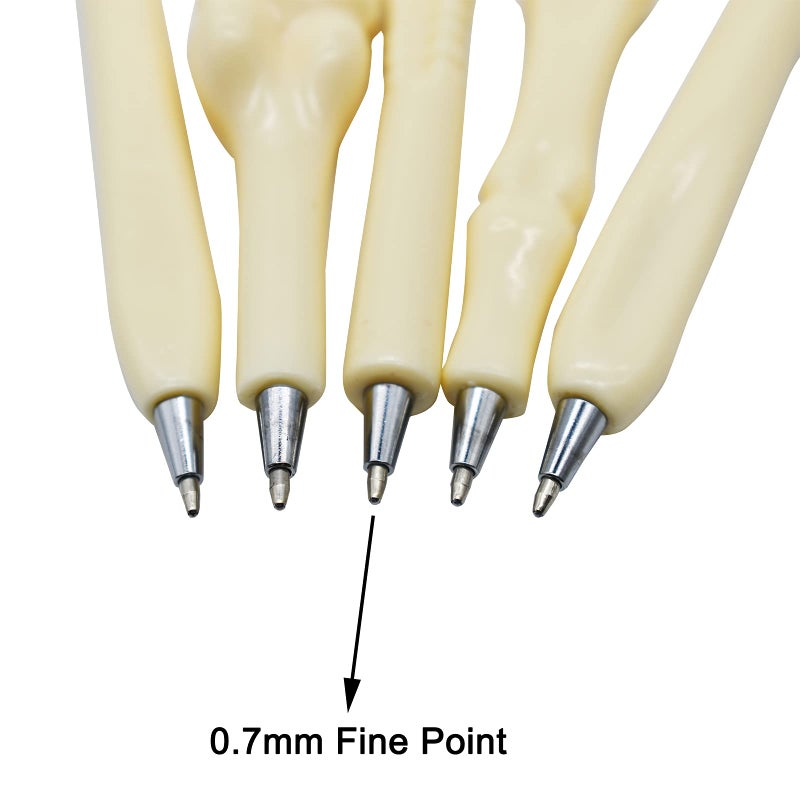 Maydahui 10 PCS Bone Shape Ballpoint Pens Nurse Doctor Pen Black Ink for Halloween School Office Party - Image 4